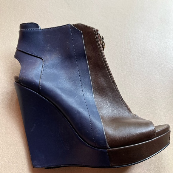 Ten Crosby Derek Lamb Wedge Open Toe Boots-  AS IS - Picture 11 of 12